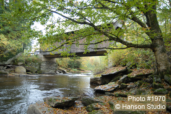 Belvidere, VT - Lumber Mill Bridge - Side - Fall